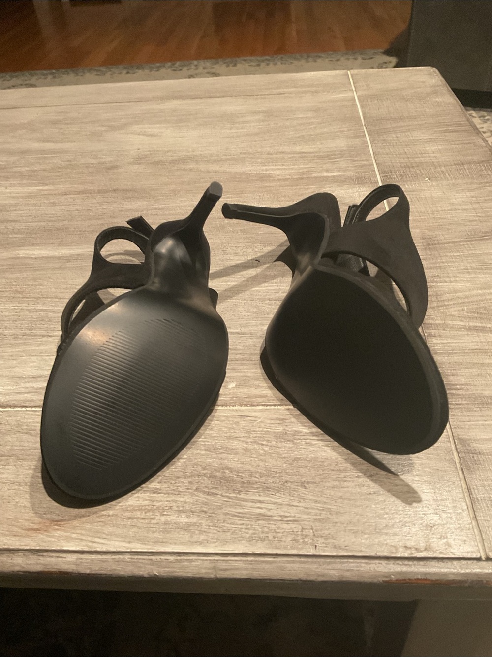 Classic Black Thong Slingback Heels - Women - Picture 3 of 7